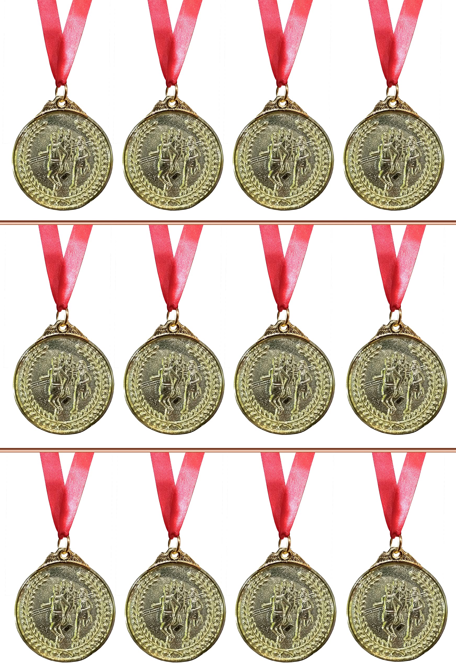 Be Win 3D Designed Running Gold Medal/Running Race Medal/Functions Medal/Best Football Medal 2.5" in, Thickness 4 MM with Satin Tags (6) (B09SG27QCF) Amazon Price History, Amazon Price Tracker
