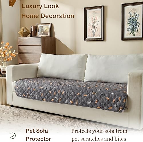 Miniatura 2 de Funda reversible para cama de perro con forro impermeable, protector de muebles y manta para mascotas, funda de sofá lavable para niños, perros y