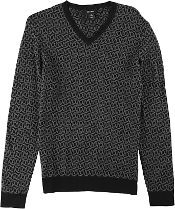 Alfani Mens Geometric Pullover Sweater