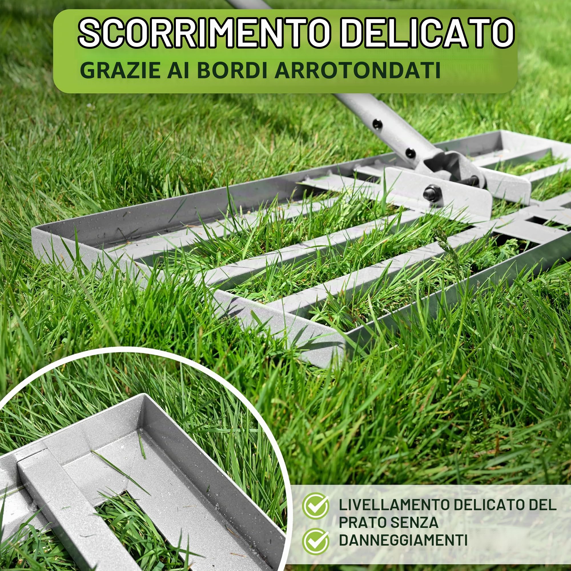 WENDOWERK® 80 x 30 cm estrattore prato inclusi guanti e accessori