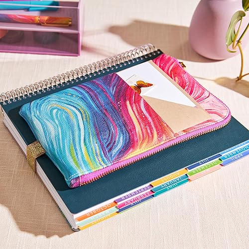 Miniatura 9 de Bolsa de cuero vegano Ultimate Planny - Harmony Colorful - Bolsillos interiores y exteriores, riñonera de almacenamiento con cremallera con banda