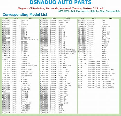 Miniatura 30 de 1 tapón magnético de drenaje de aceite de acero inoxidable M14x1.0.197 in para Honda Accord Civic CR-V Odyssey, Acura Ford GM Mazda Hyundai KIA Audi