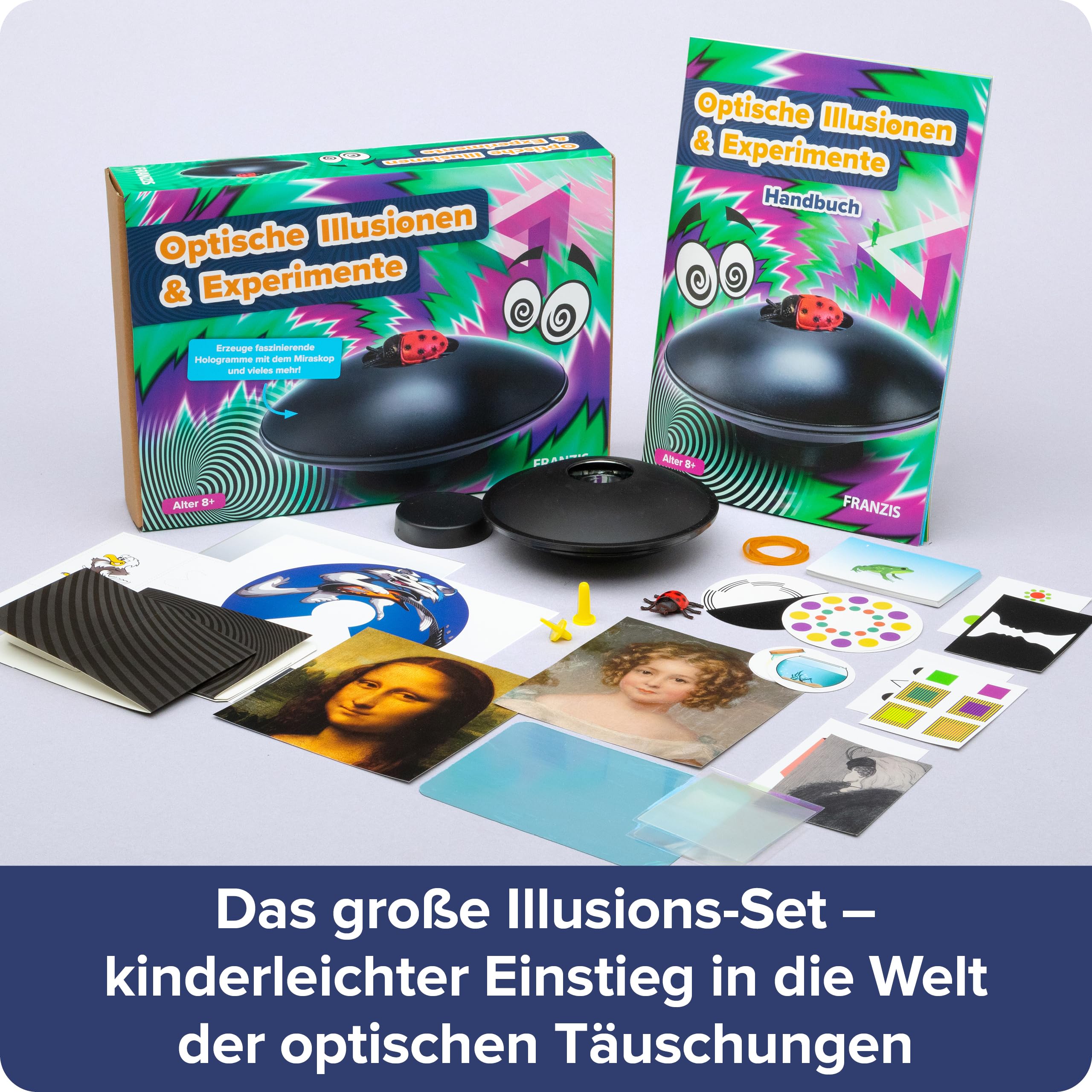 FRANZIS 67230 - Optische Illusionen und Experimente: Miraskop & mehr