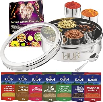 Bub Masala Dabba Indian Spice Tin Gift Set
