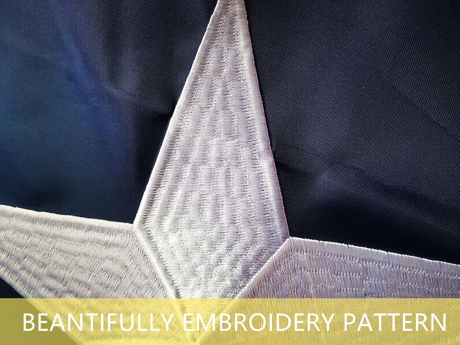 Texas State Flag 3x5FT, Embroidered Stars Sewn Stripes Premium Texas Flag Outdoors Indoors 210D Heavy Duty Oxford With Brass Grommmets - Image 3