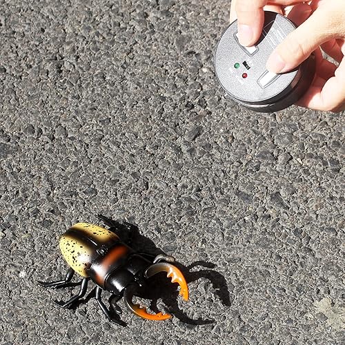 Miniatura 3 de Tipmant RC Beetle Control remoto insectos realista simulación electrónica escalador animal broma vehículo de juguete regalos de cumpleaños para