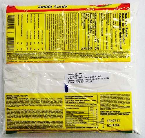 Miniatura 2 de Almidón agrio - Polvilho Azedo - Yoki - 17.6 (oz 17.64 oz) - SIN GLUTEN - (PACK DE 02)