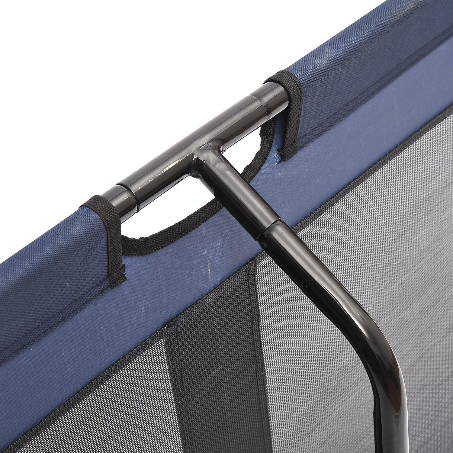 PawHut 36" x 30" Elevated Cooling Summer Dog Cot Pet Bed With Mesh Ventilation - Blue