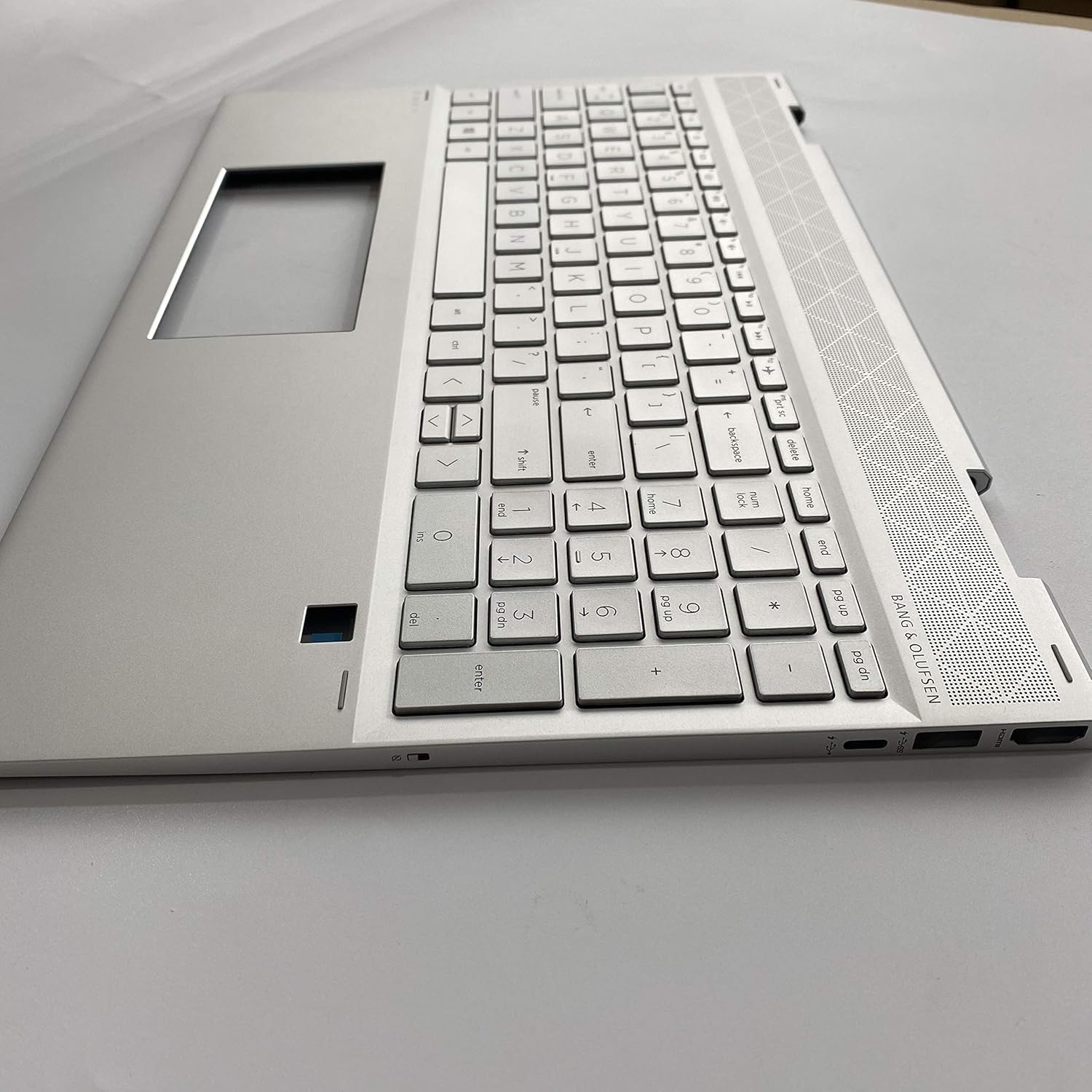 Replacement for HP Envy x360 15 DR 15T-DR000 15T-DR000 15T-DR100 Convertible 15-dr1009TU Laptop Upper Case Palmrest Keyboard Touchpad Assembly Part L56974-001 Top Cover Sliver