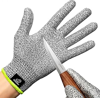 BeaverCraft Wood Carving Gloves CRG - Cutting Cut Resistant Gloves Level 5 for Whittling, Woodworking, Food Prep