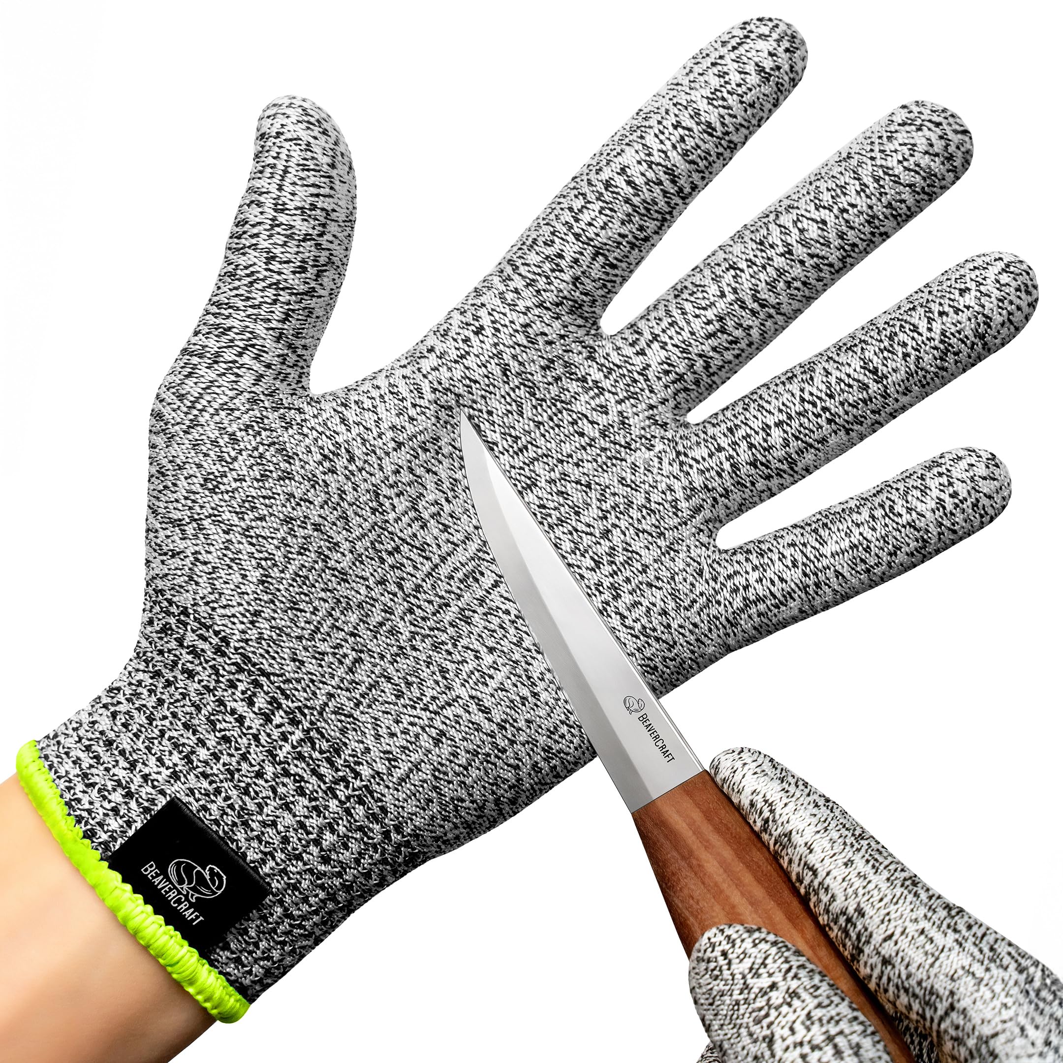 BeaverCraftWood Carving Gloves CRG - Cutting Cut Resistant Gloves Level 5 for Whittling, Woodworking, Food Prep