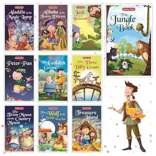 Image of Set 40 Story Books| English Short Stories for 3+ | Cindrella,Rapunzel,Robinhood, Snow White,Pinocchio & Others