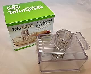 Gourmet Tofu Press/Marinating Dish - Clear. TofuXpress removes moisture ...