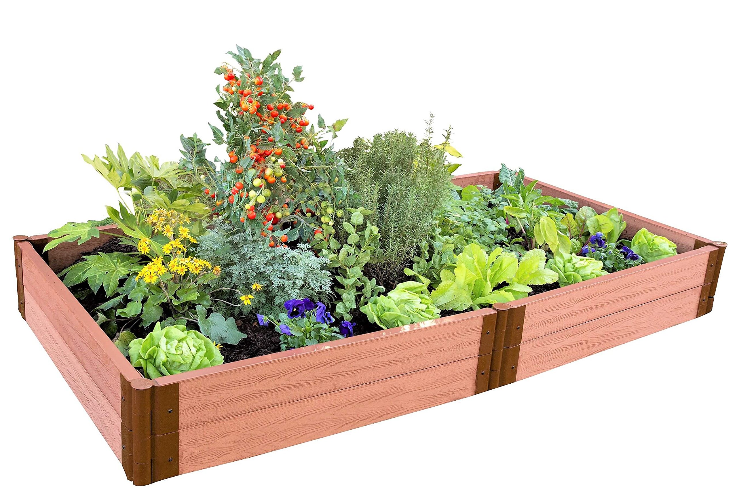 Two Inch Series 4ft. x 8ft. x 11in. Composite Raised Garden Bed Kit