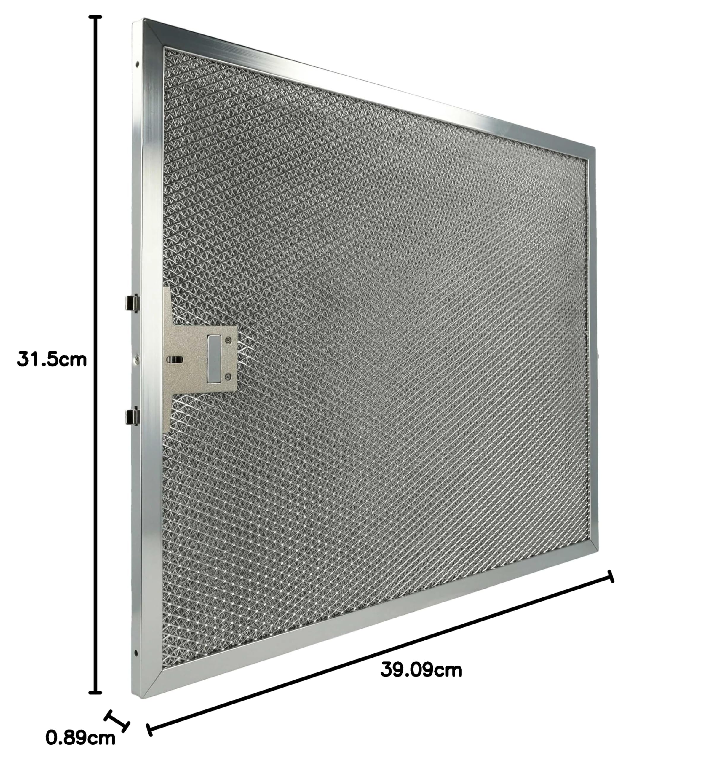 vhbw 2 x filtr metalowy filtr przeciwtłuszczowy kompatybilny z Miele DA5330D okap kuchenny - 39,1 x 31,5 x 0,9 cm, stal nierdzewna