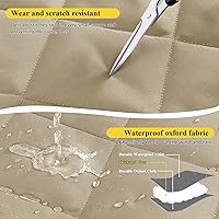 Vista 12 de NICETOWN Cortina de puerta con aislamiento térmico para interiores y exteriores, bloqueador de corrientes de aire de 26 x 78 pulgadas de grosor