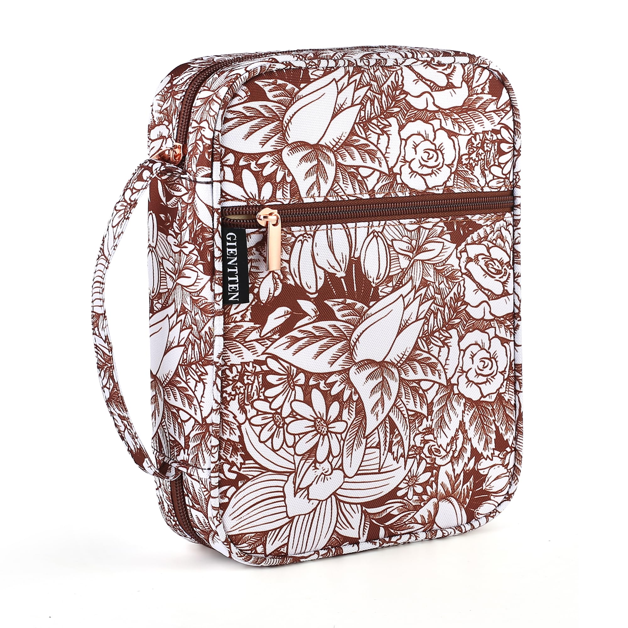 Bible Cover for Women with Flowers Printing, Bible Case,Bible Bag, Study Bible Case,Covers for Bible,Bible Boooks Covers for Women (600D Polyester,