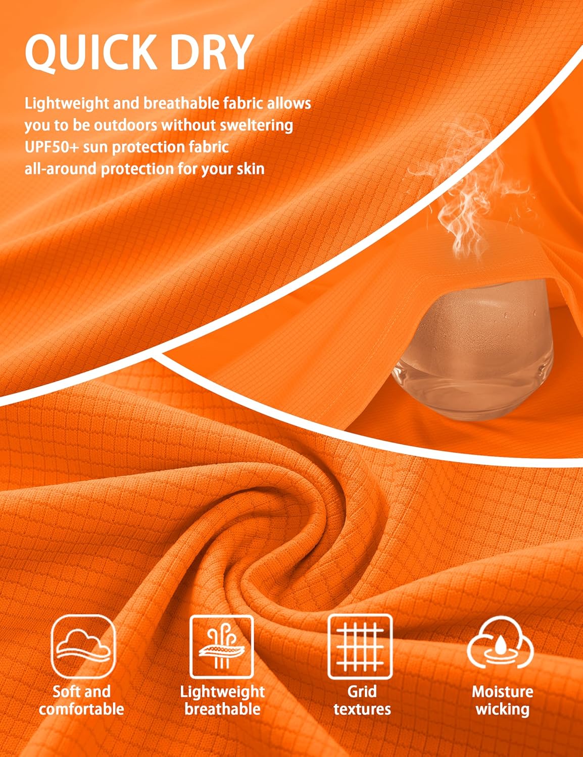 MAGCOMSEN Mens Sun Shirts UPF 50+ Long Sleeve Lightweight Hoodie Quick Dry Performance Workout Hiking Athletic Shirt - Image 3