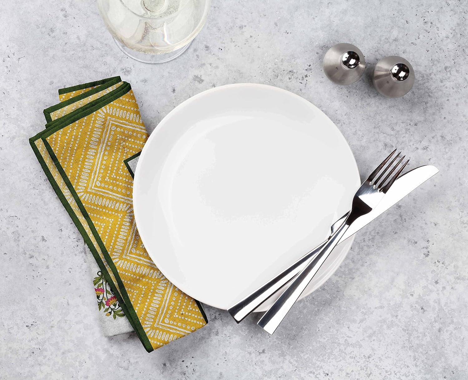 Luxury Collection Dinner Table Linen Decor Cotton Napkin Printed Fabric Reusable Napkins Set of 12, 20 X 20 - Asian Block