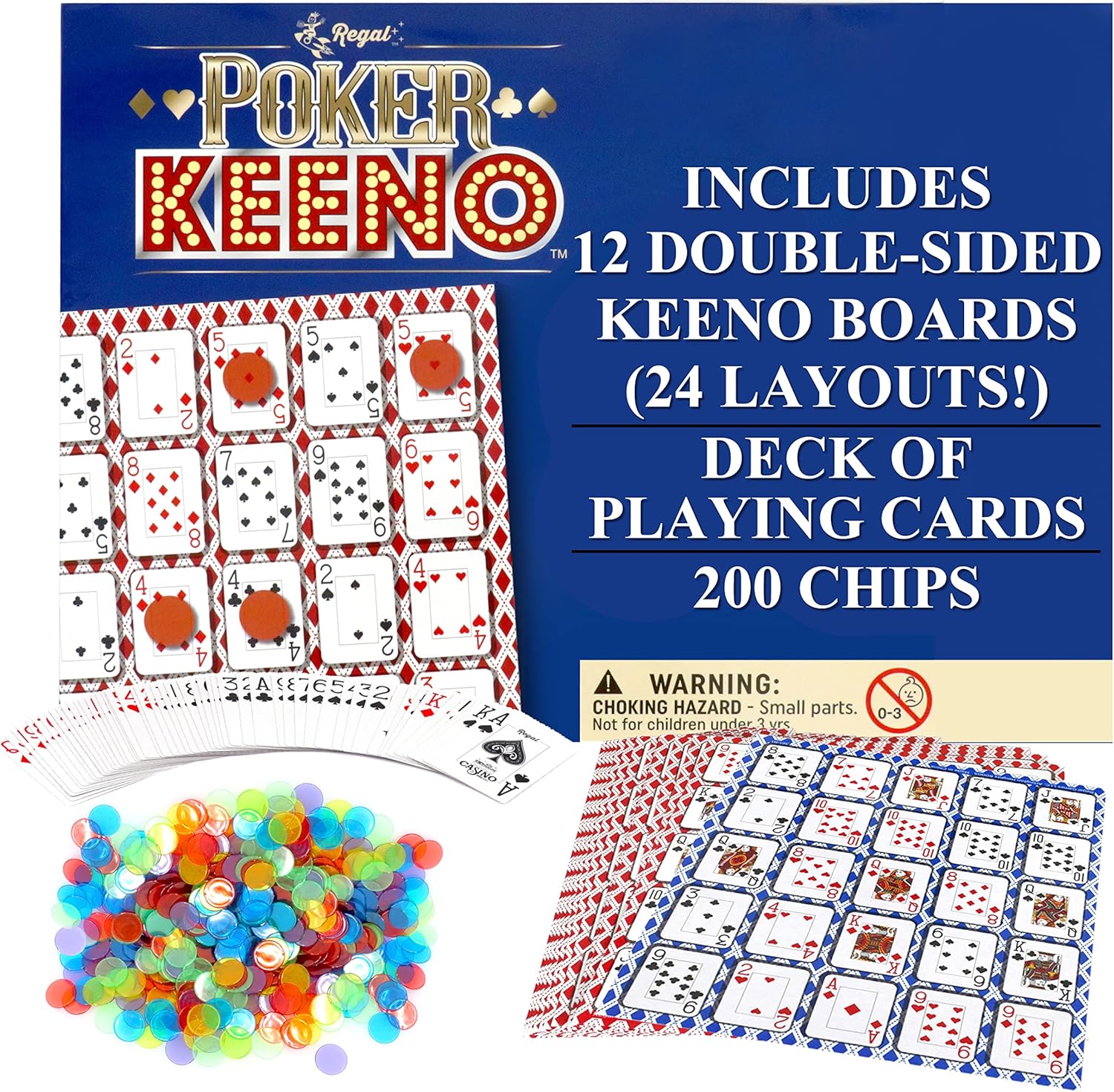 Regal Games Poker Keeno Bulk Game Set includes 12 Two