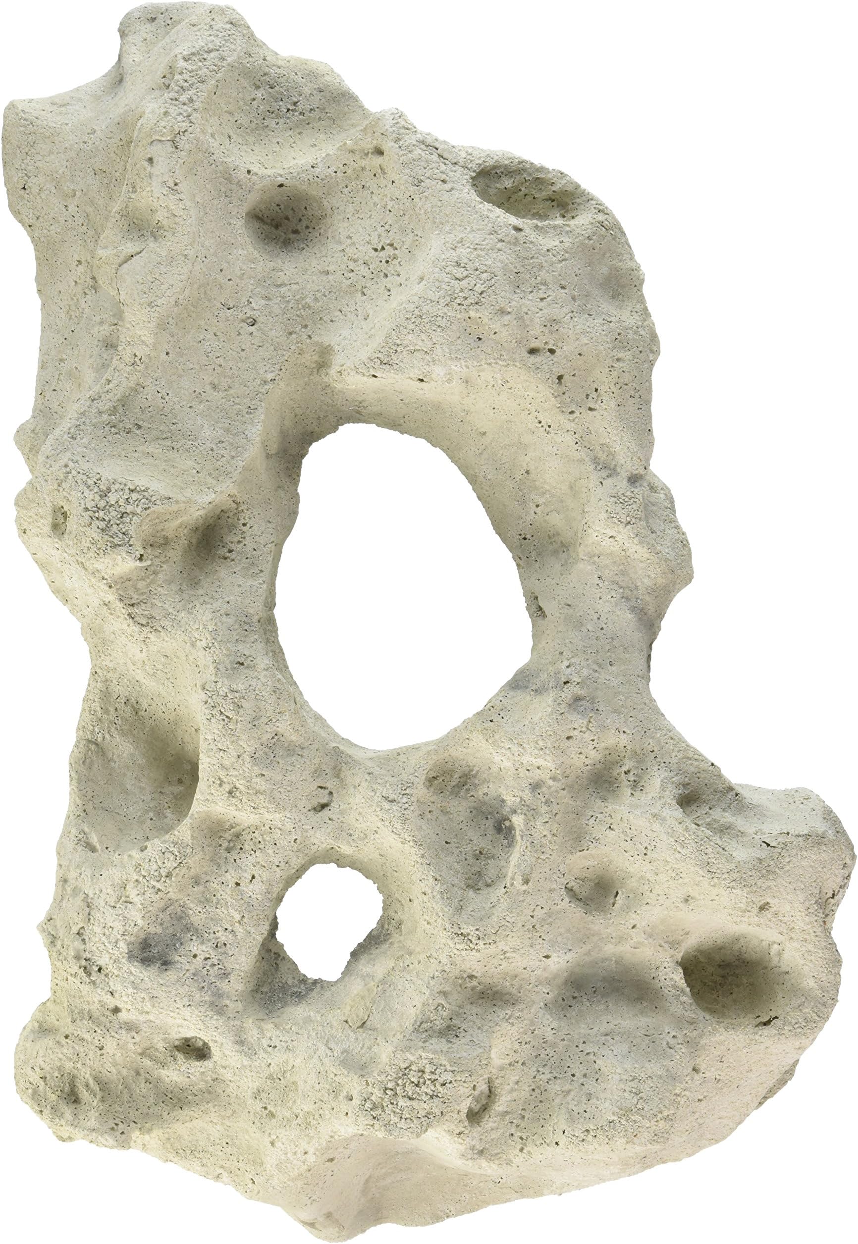 Universal Rocks Decorock-040 Decorative Artificial Texas Holey Rock, White