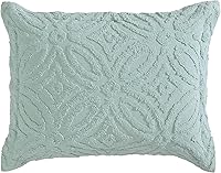 Vista 16 de Beatrice Home Fashions Colcha de Chenilla con Patrón Wedding Ring, Full, azul