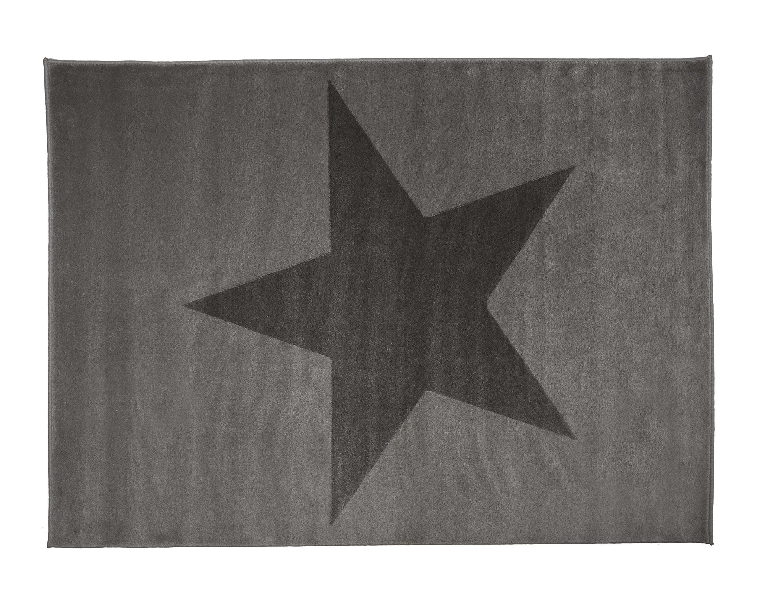 Aratextil Estela Children's Rug, Acrylic, Grey, 120 x 160 x 30 cm