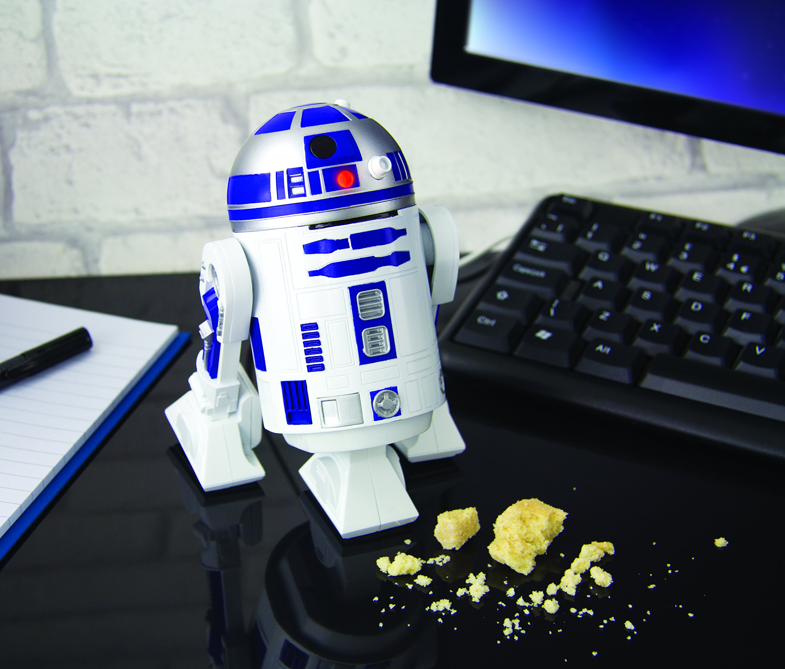 Star Wars R2-D2 Desktop Vacuum Cleaner DT, Multicolor, 9 x 9 x 14