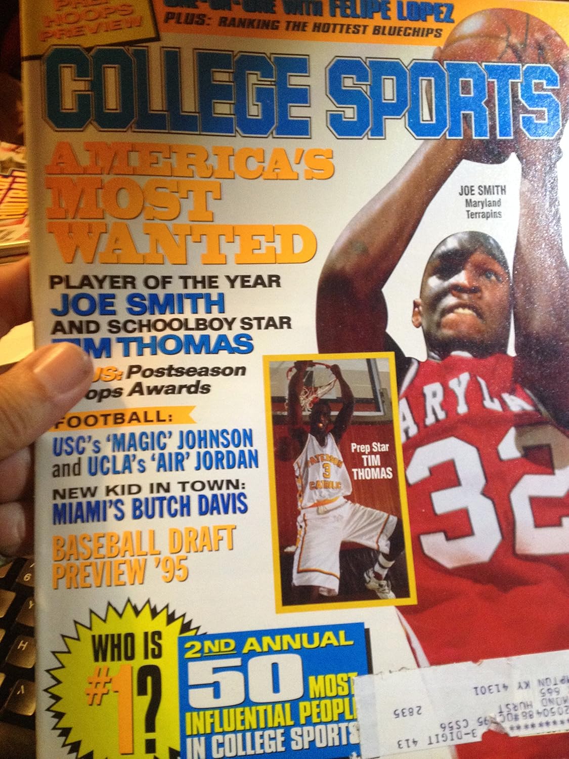 COLLEGE SPORTS MAGAZINEJUNE 1995 ISSUE COLLEGE SPORTS MAGAZINE
