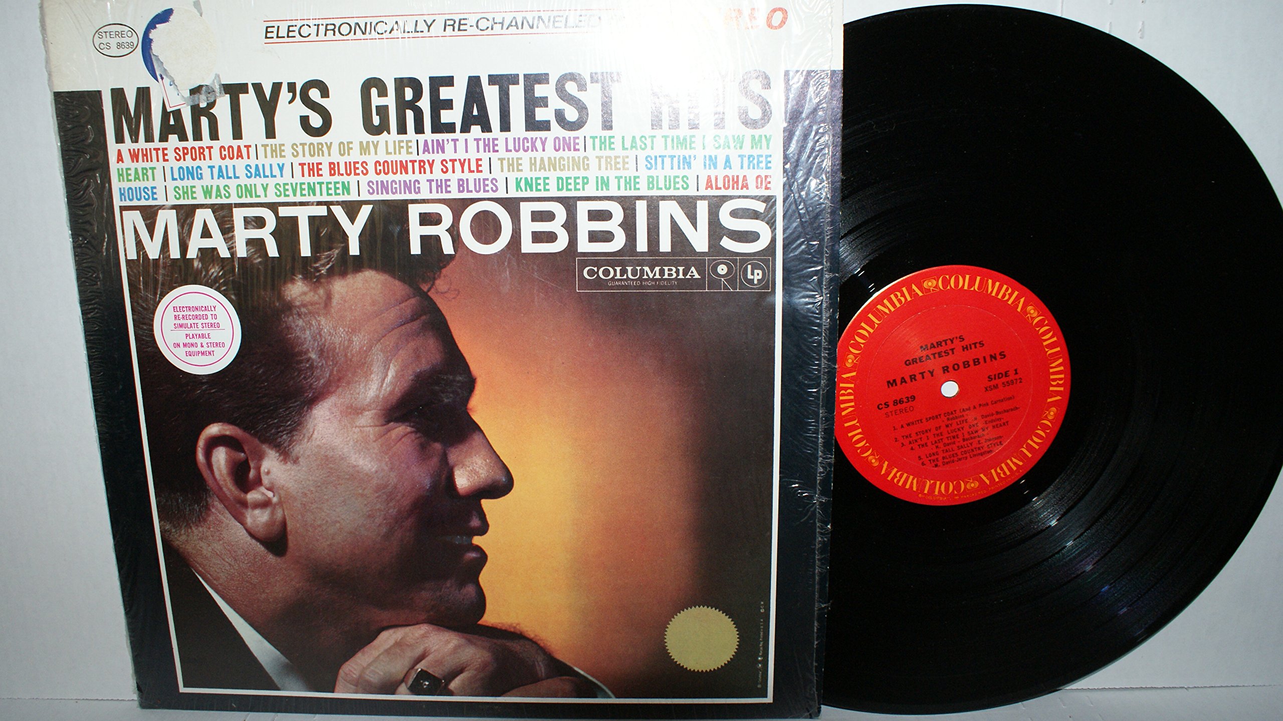 Marty's Greatest Hitsマーティ・ロビンズ　レコードコロンビア Marty Robbins: Marty's Greatest Hits LP VG++ Canada Columbia