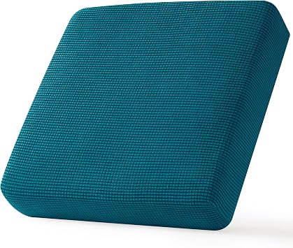 CHUN YI Small Couch Cushion Cover Stretch, Sofa Seat Slipcovers for Pets, Suitable for Armchair Loveseat Sofa with Spandex Jacquard Washable FabricSmall,Teal