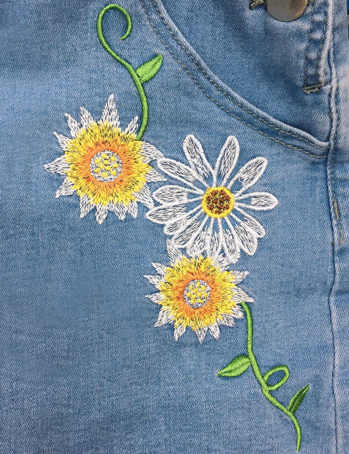 luvamia Women's Casual Adjustable Strap Cuffed Hem Denim Bib Overalls Shorts Romper - Image 4