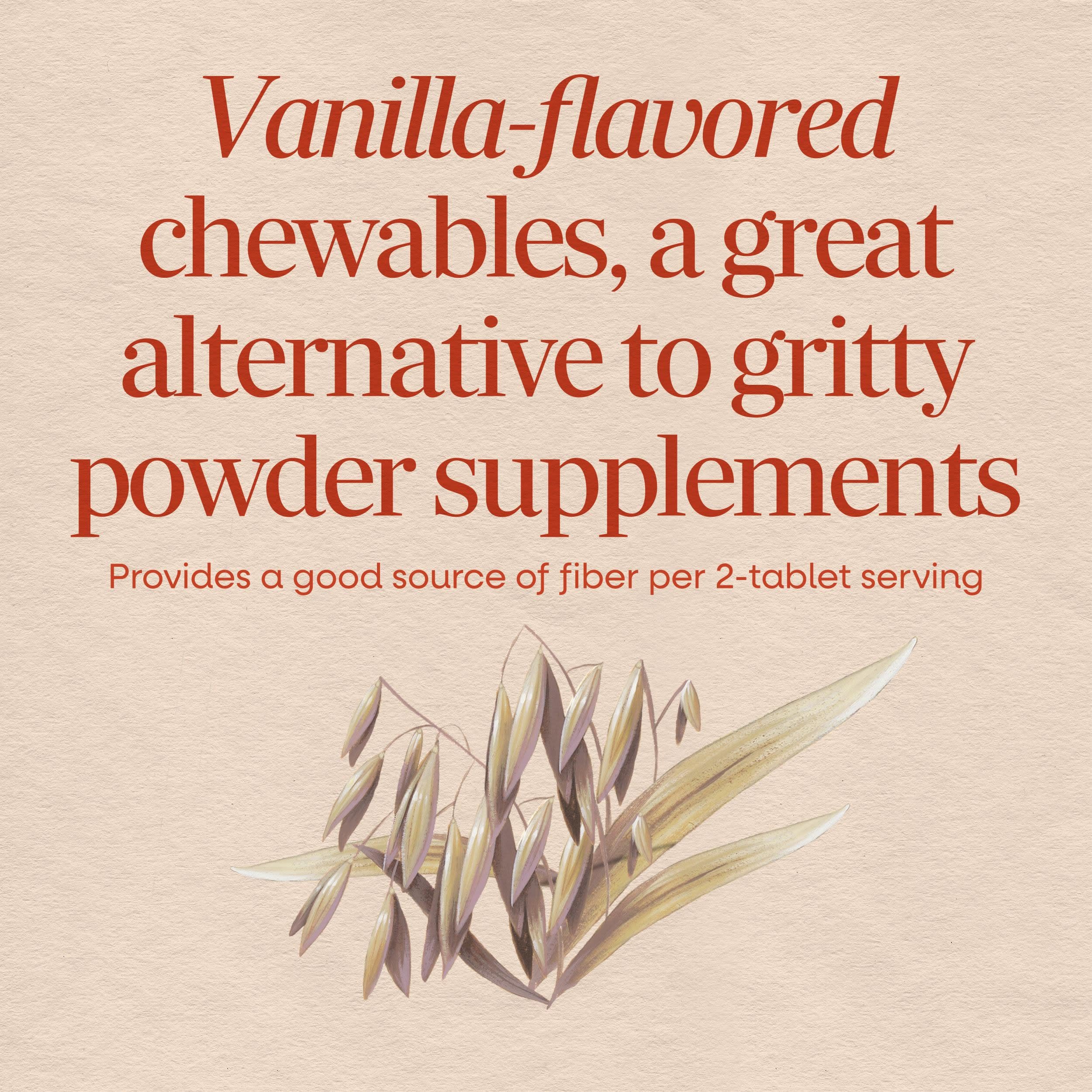 Nature's Way Fiber Delights Daily Fiber Chewable Tablets, Vanilla, 60 ct — Amazon image 3