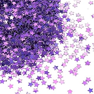 Sponsored Ad - Star Confetti - Metallic Glitter Foil Confetti Star Sequins - Ideal for Balloons, Tables, Art Crafts, Weddi...