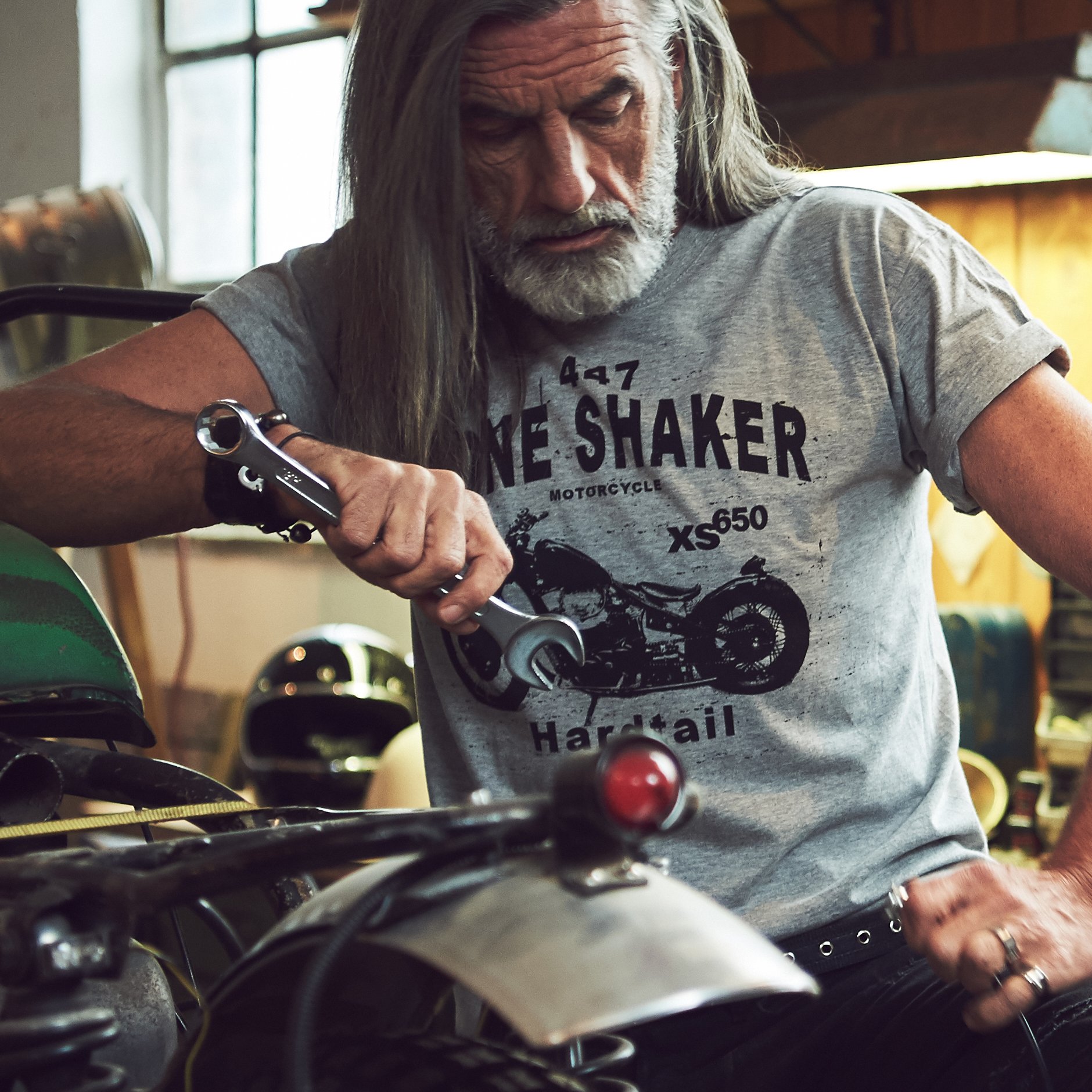 MAKAYA Bobber XS650 Biker T-Shirt - Maglietta Moto Chopper