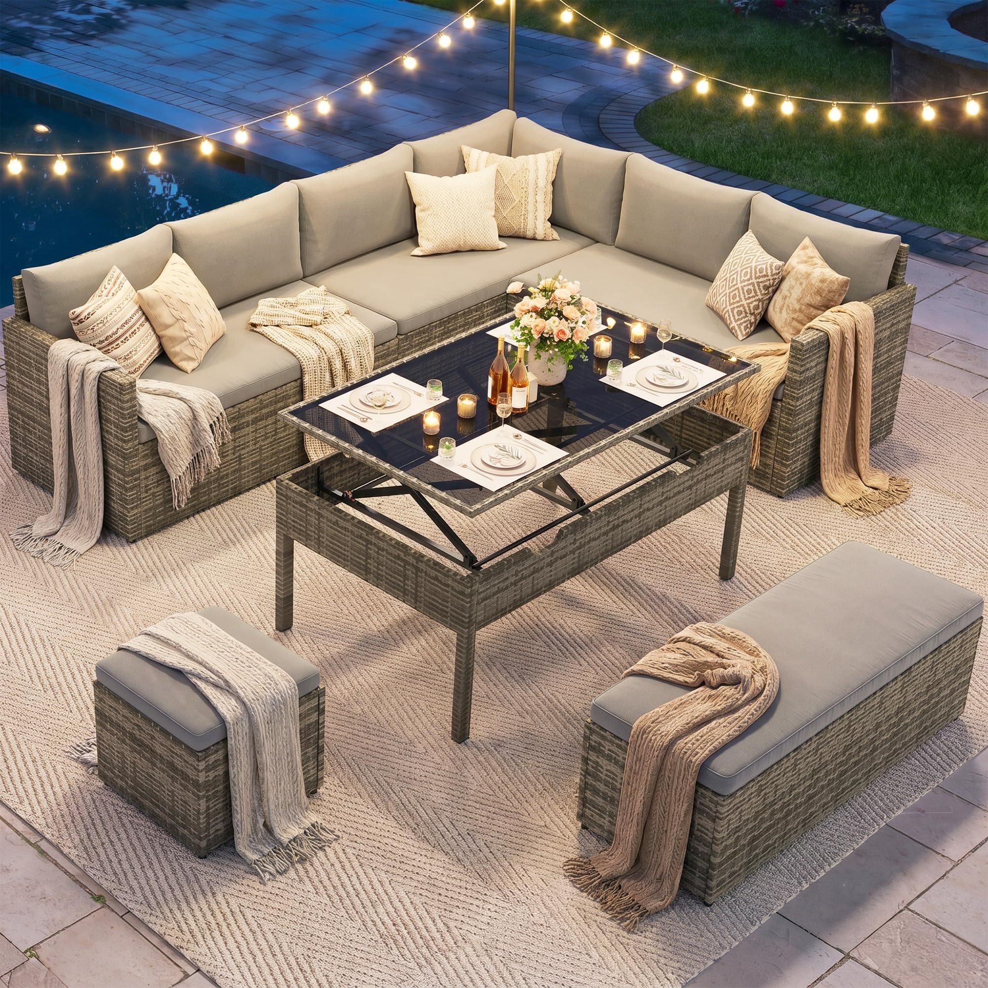 YITAHOME 9-Piece Modular Sectional
