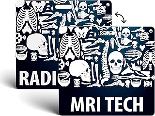 MRI TECH/Radiology Badge Buddy Horizontal Heavy Duty Badge Tags Backer Card Double Sided Badge Identification Card - by BadgeZoo