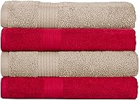 Vista 43 de Ample Decor Paquete de 4 toallas de mano de 600 GSM, 100% algodón, certificadas Oeko Tex, supersuaves, altamente absorbentes, de secado rápido