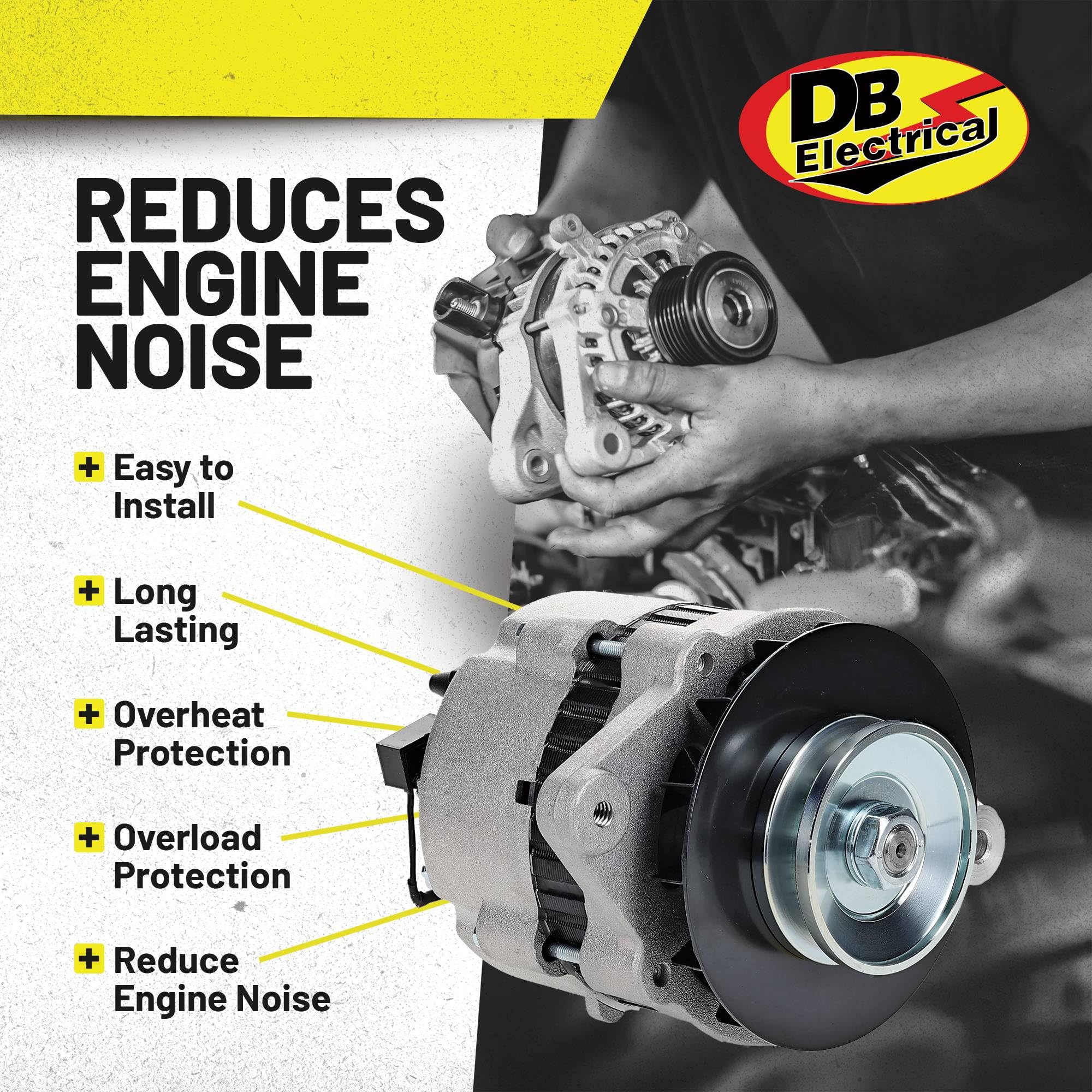 Db Electrical AMN0002 Mercruiser Omc Volvo Marine Mando Alternator,Mercruiser Ski Engine 454 502 5.7L 5.0LX,Mercruiser 600SC 800SC 817119-2 817119A by DB Electrical
