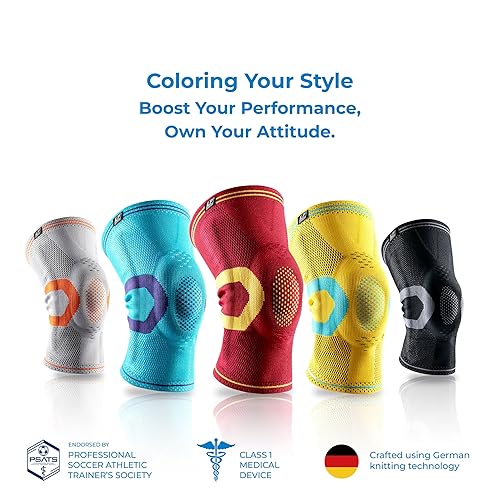 Miniatura 4 de LP SUPPORT Rodillera 170XT con almohadilla de silicona, estancias bilaterales y tejido transpirable para atletas, entrenamiento, baloncesto, correr,