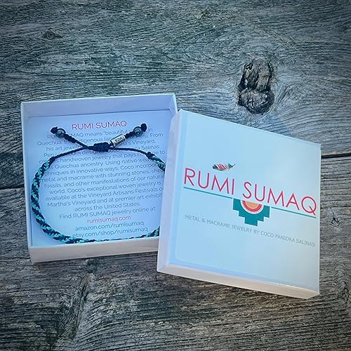 Miniatura 133 de Rumi Sumaq Nautical Rope Bracelet for Men, Women & Kids - Waterproof Hand-Knotted Adjustable Pull Tie - Martha’s Vineyard Island Map, Sailor Rope &