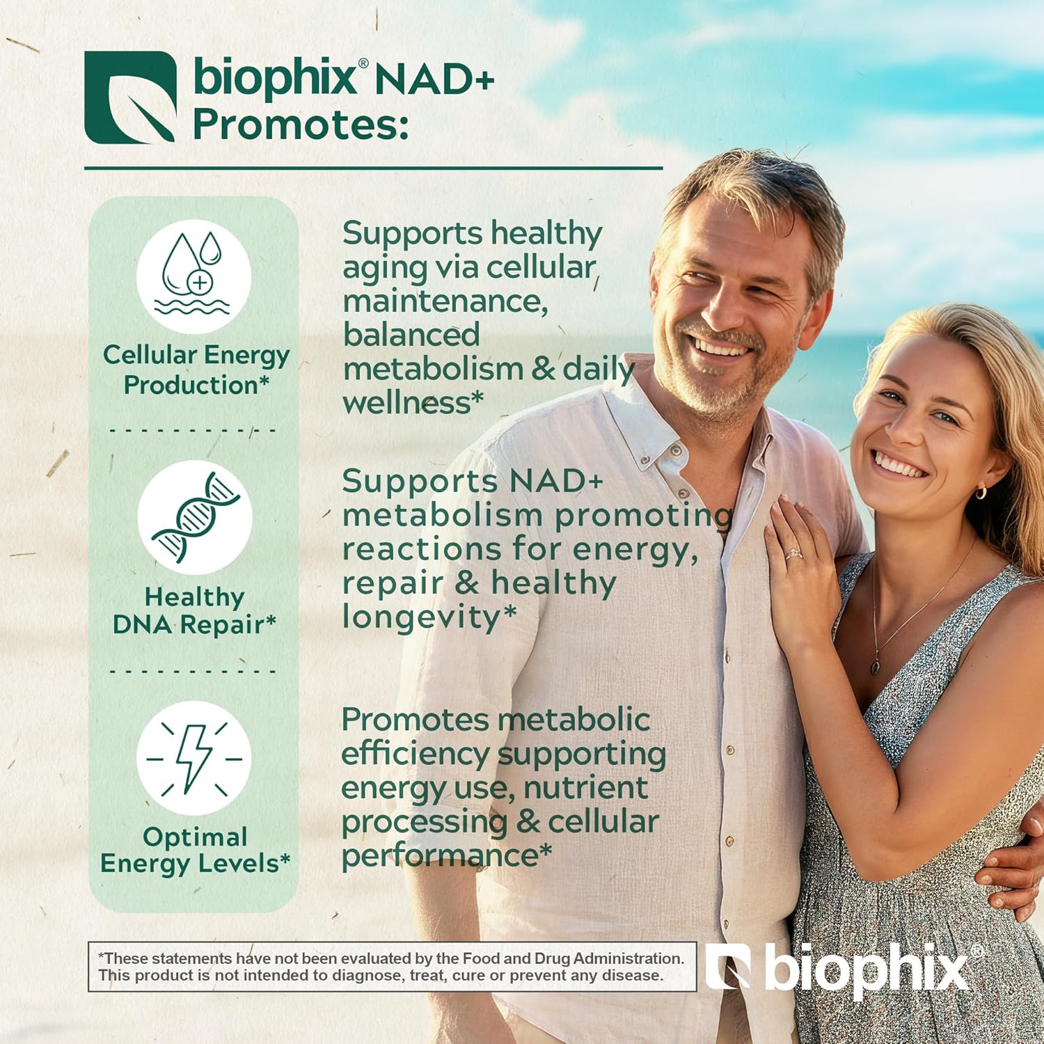 biophix NAD+ Liposomal Supplement for Women & Men - 1000 mg per Serving - Nicotinamide Riboside, Micronized Resveratrol & Quercetin Complex - 100 Veg Capsules - Non-GMO, Gluten-Free, cGMP Certified