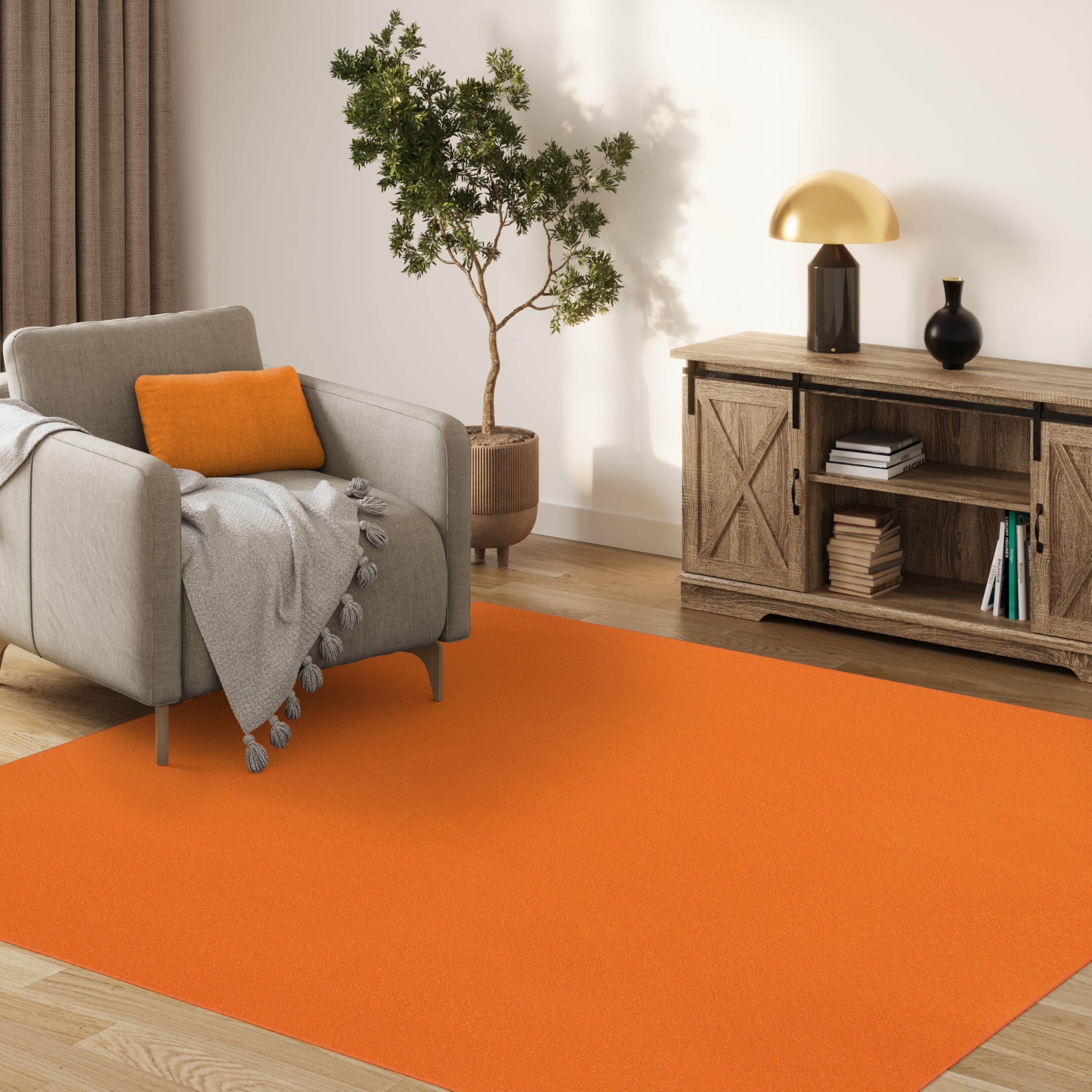 Tappeto A Pelo Corto Per Interni Ed Esterni - Resistente UV, Certificato Öko-Tex, 120x120 Cm - Foto 9