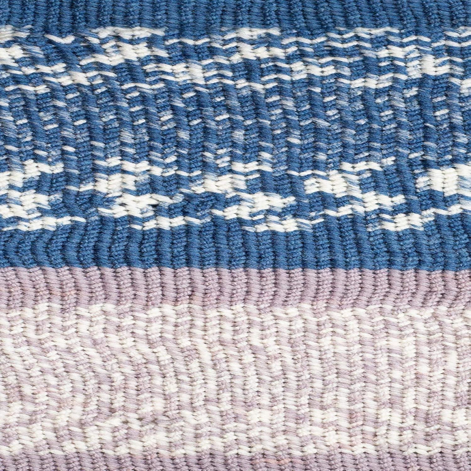 Lion Brand Yarn Wool Ease Fair Isle, Yarn for Knitting, Denim/Lilac, 3 Pack