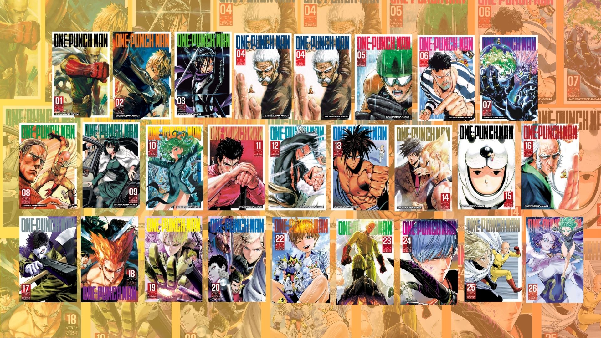 One-Punch Man Anime Manga Vol 1-26: ONE: Amazon.com: Books