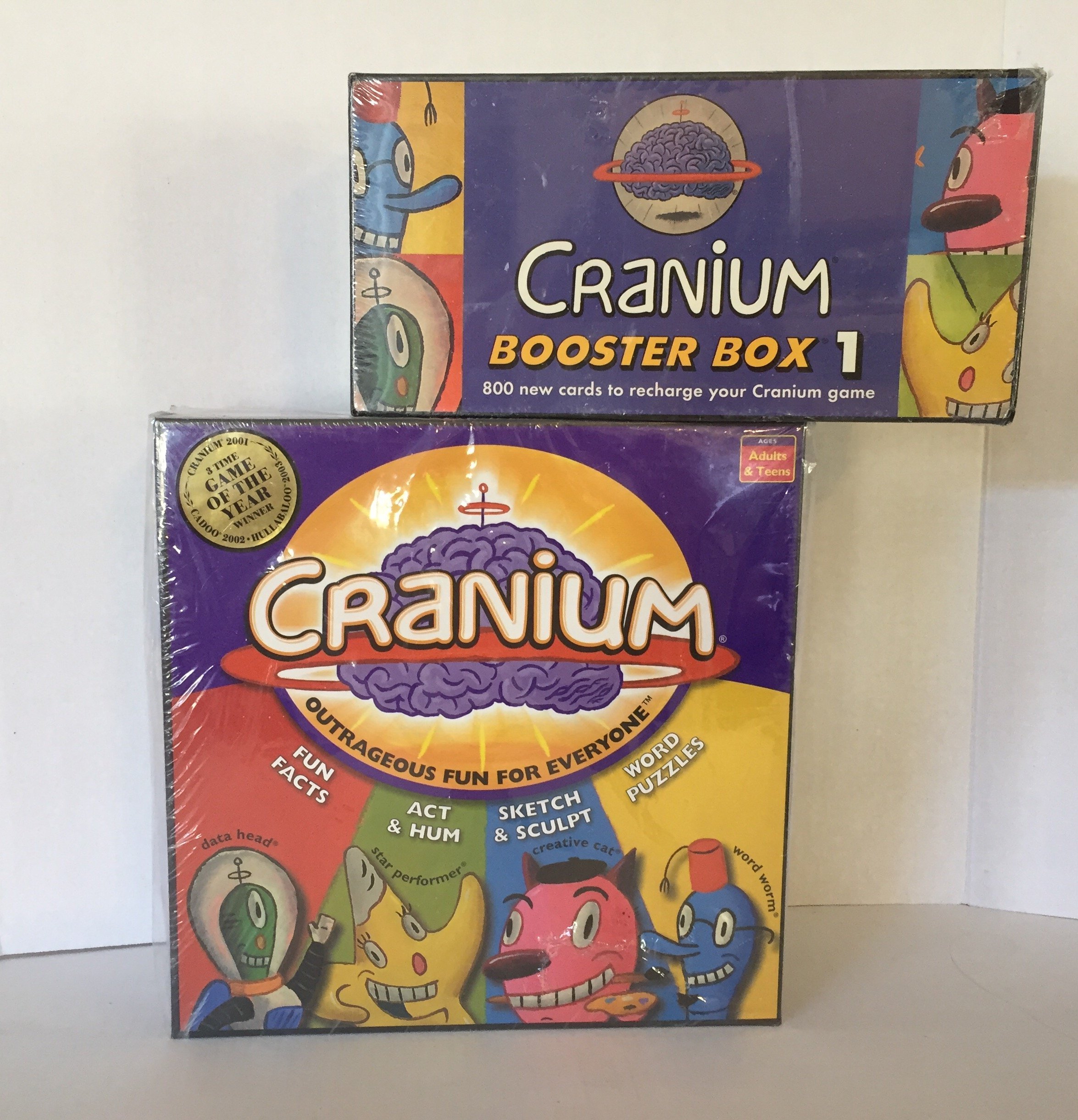 Amazon.com: CRANIUM Board Game & 800 Cards Booster Box 1 (2 Items) : Toys &  Games