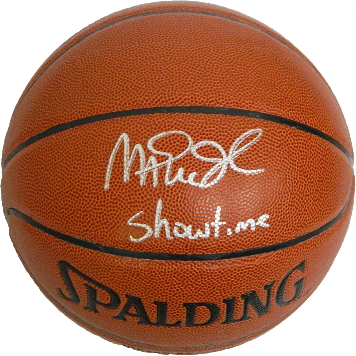 Magic Johnson Autographed Ball - Spalding Indoor Outdoor w Showtime - Autographed Basketballs at ...