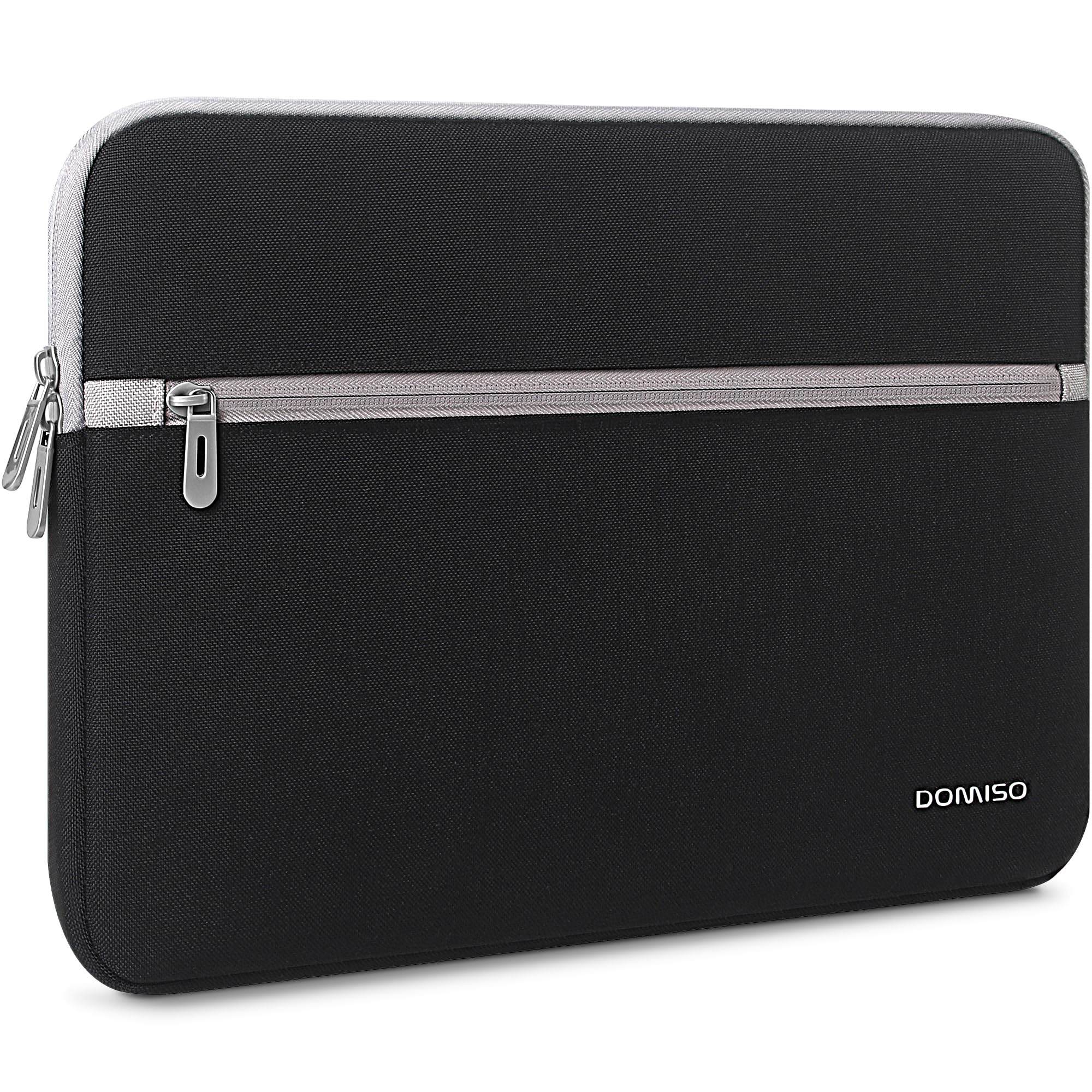 DOMISO Laptoptasche 14-15 Zoll Laptop Hülle Tasche für 15-Zoll MacBook Air M2 M3 M4, 14" Lenovo Thinkpad HP Elitebook Acer Swift Dell XPS, Wasserabweisende Laptophülle Sleeve, Schwarz