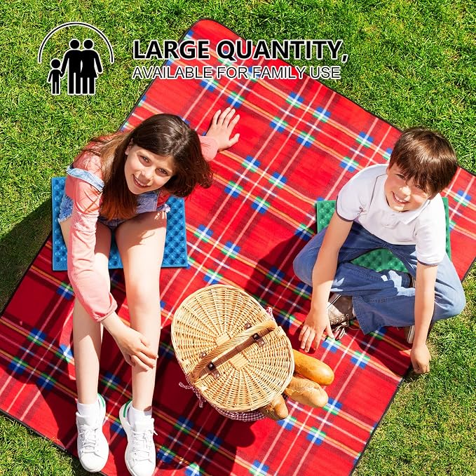 12 Piezas Colchonetas Plegables para Camping Impermeables miniatura 3