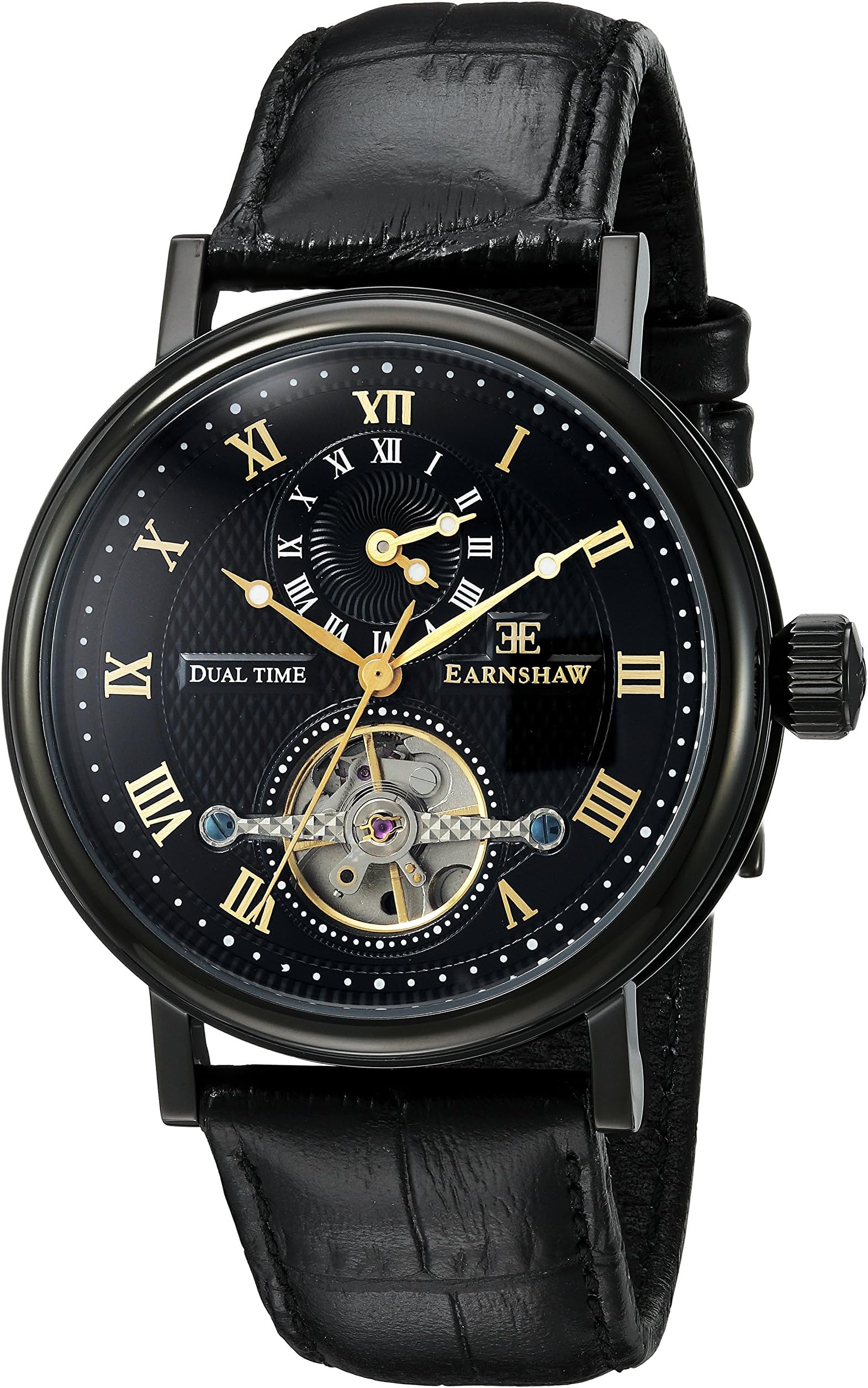 DTP Vendor A2OER3THKIFMHA Thomas Earnshaw Men's ES-8047-09 Beaufort Analog Display Automatic Self Wind Black Watch